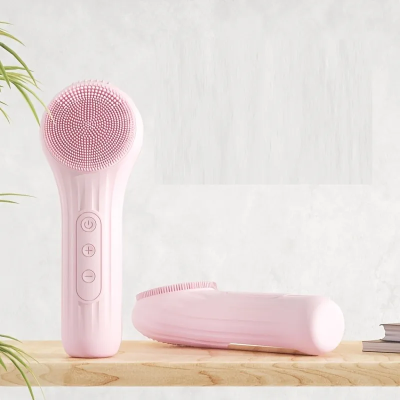 IPX7 Waterproof Facial Cleansing Brush Device Silicone Face Scrubber Exfoliator Cleaner Vibration Massager Deep Cleansing