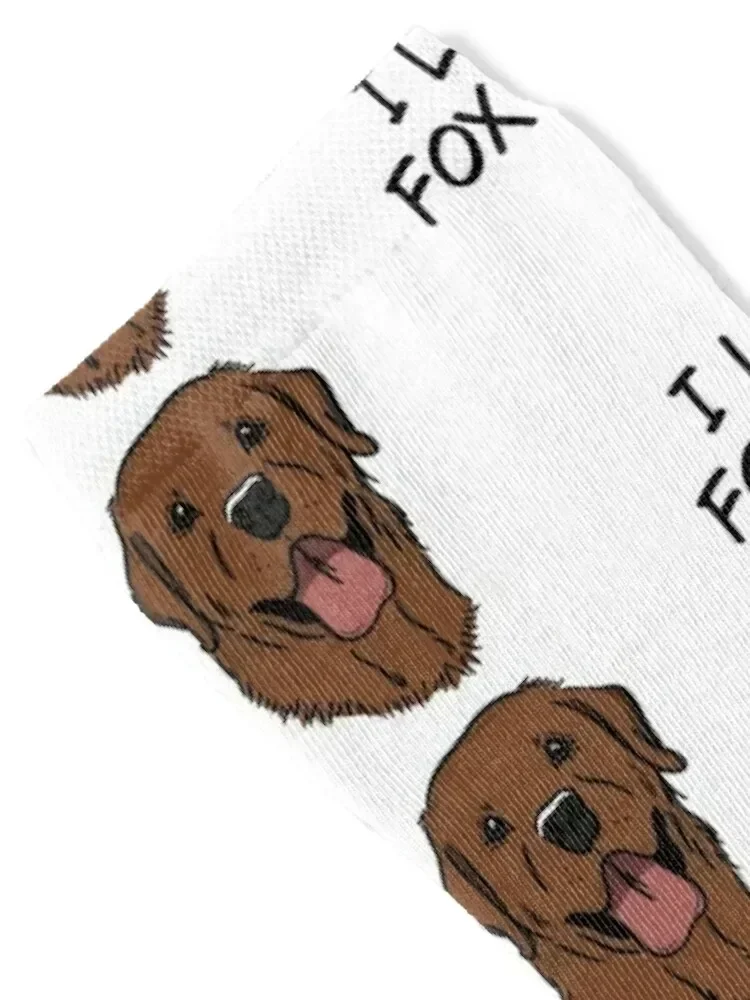 I Love My Fox Red Labrador Socks summer football Boy Child Socks Women's