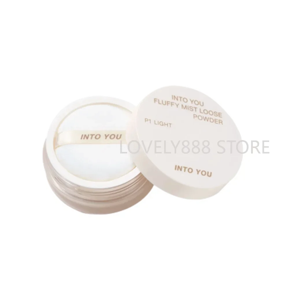 INTO YOU maquillaje polvo suelto polvo facial esponjoso impermeable ajuste mate acabado control de aceite maquillaje coreano cosméticos profesionales