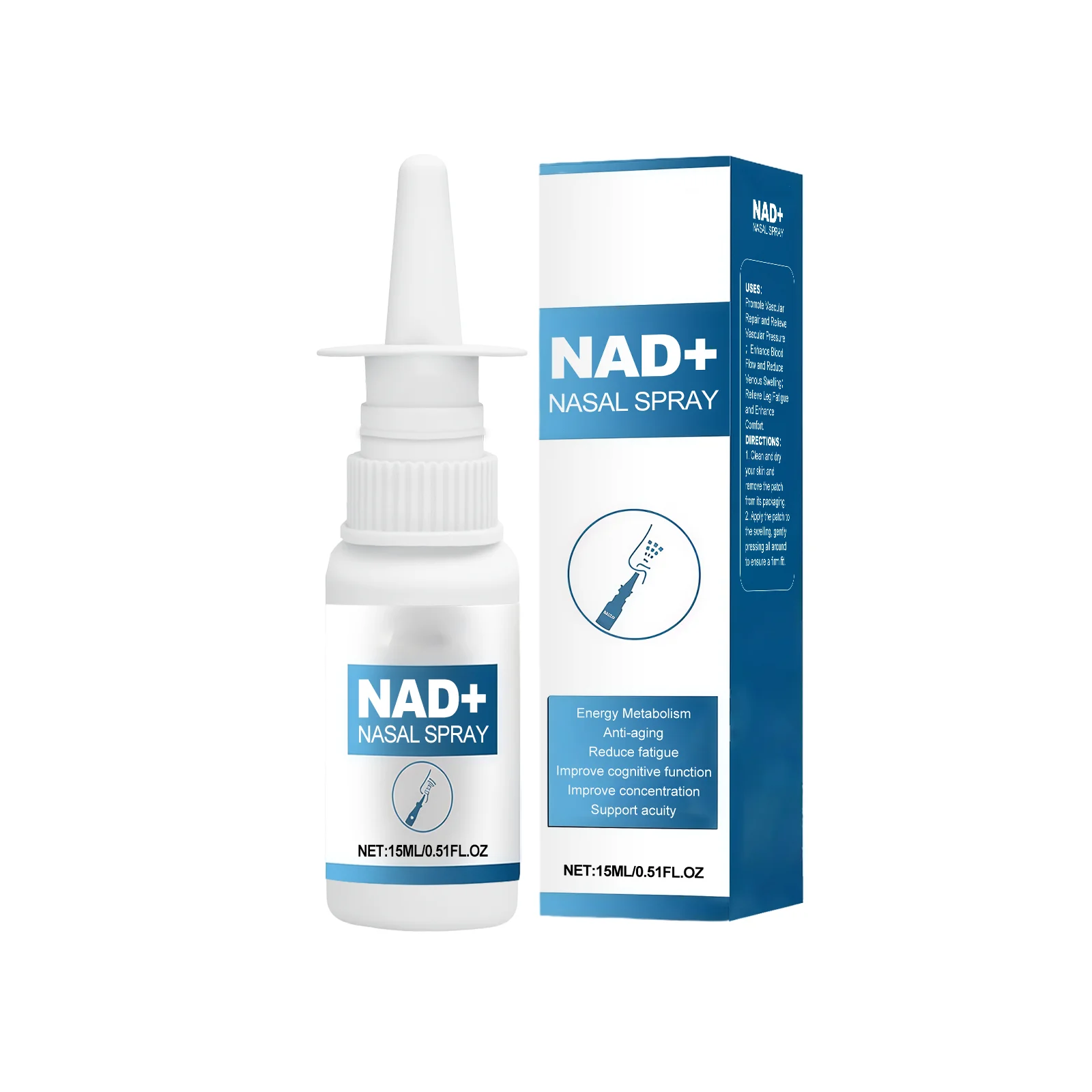 Nad＋ Nose Care Soothing Spray Cleaning Nasal Remove Dirt Refresh Breathing Relieve Discomfort Gentle Formula for Sensitive Noses