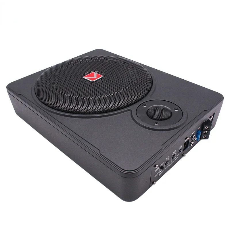 12V Small Steel Cannon 8 Inch 10 Inch Car Ultra-Thin Subwoofer Car Audio Modification Aluminum Alloy