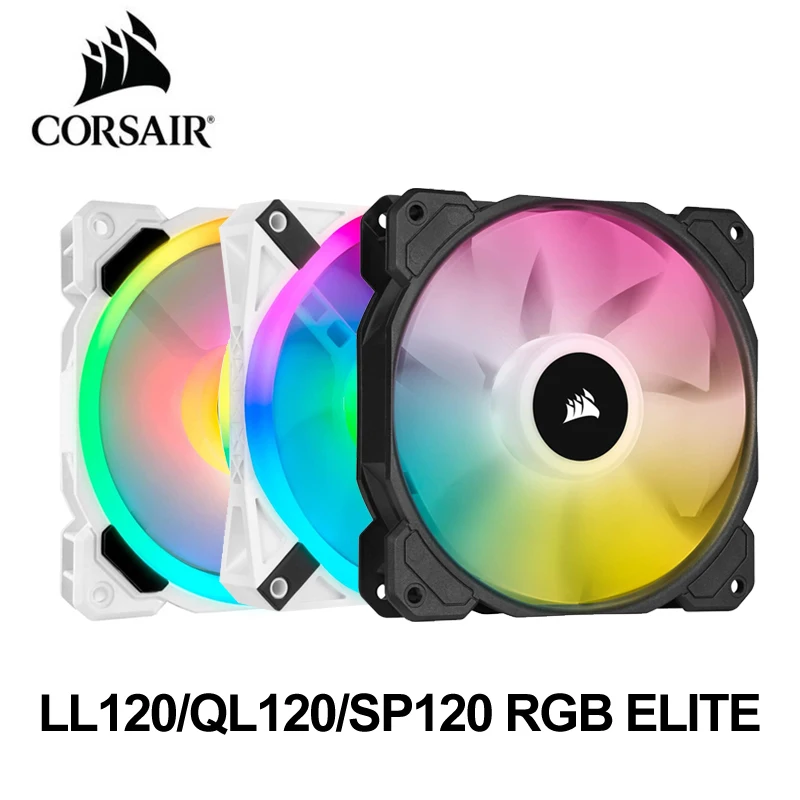 Seria Corsair LL/QL, ICUE LL120RGB QL120 RGB, pojedynczy wentylator RGB LED PWM 120 mm