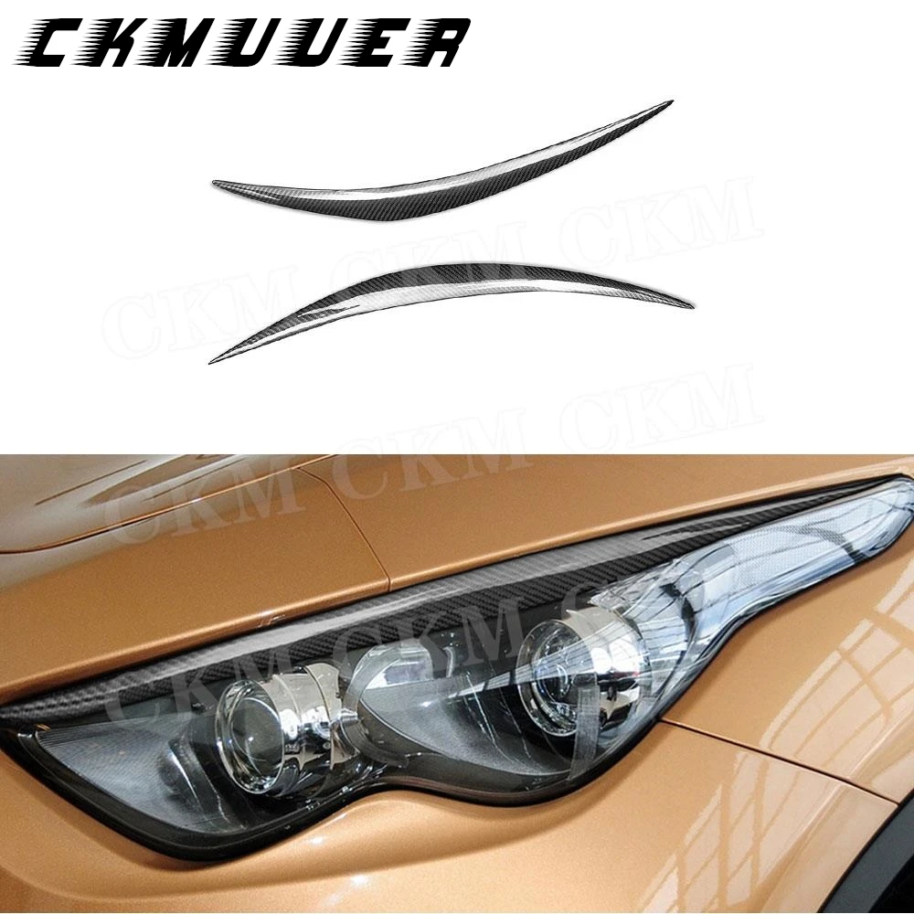 

CKMUUER автомобильный бампер из углеродного волокна, фара, лампа для бровей, накладка на веко для Infiniti Q60 G35 V35 QX70 FX35 FX37 FX50 2002-2022