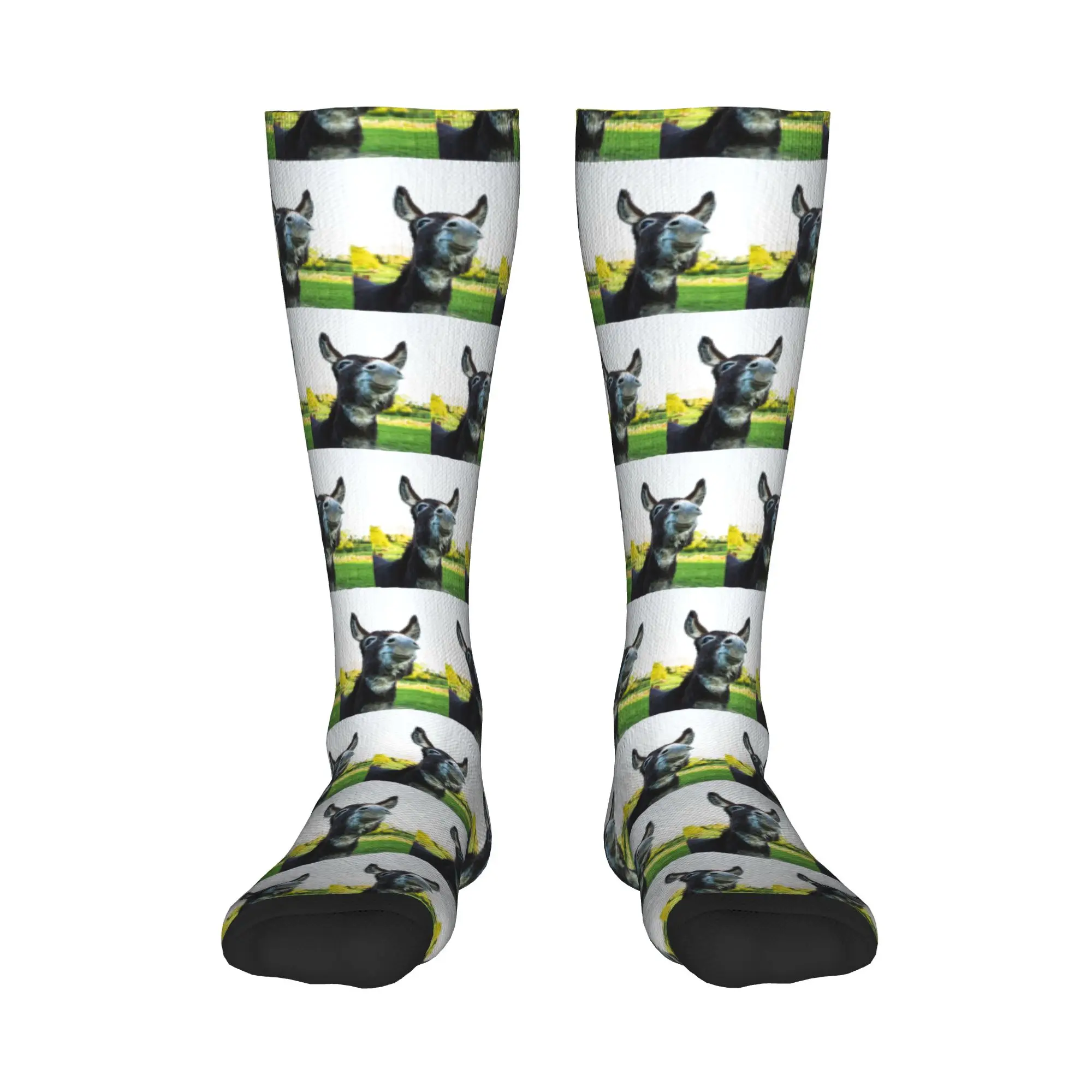 

Всесезонные чулки для экипажа, носки с осликом, длинные носки в стиле хип-хоп, аксессуары для мужчин и женщин, подарок на день рождения