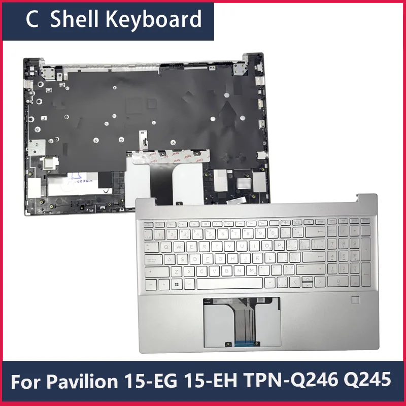 For Star 15 Pavilion 15-Eg 15-Eh Tpn-Q246 Tpn-Q245 Laptop Keyboard C Shell Palmrest Accessories Shell Frame