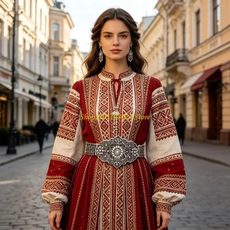 n5ke-traditional-russian-caucasian-metal-belt-for-men-women-and-kids-with-ethnic-engraved-patterns-103cm-length