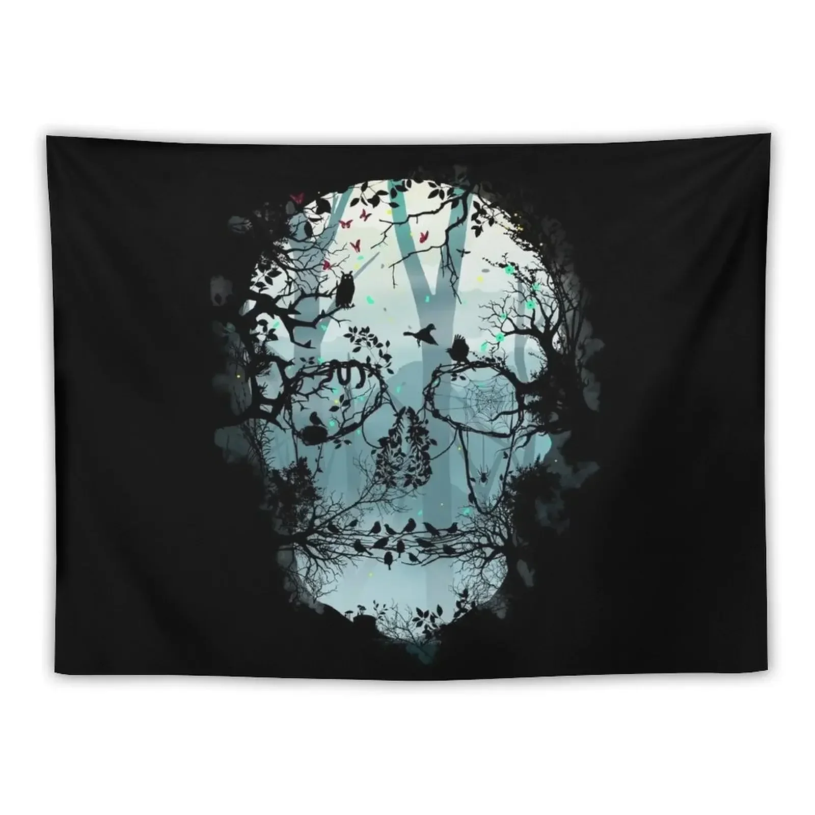 

Dark Forest Skull Tapestry Room Aesthetic Decor Decorative Wall Bedroom Decor Custom Tapestry