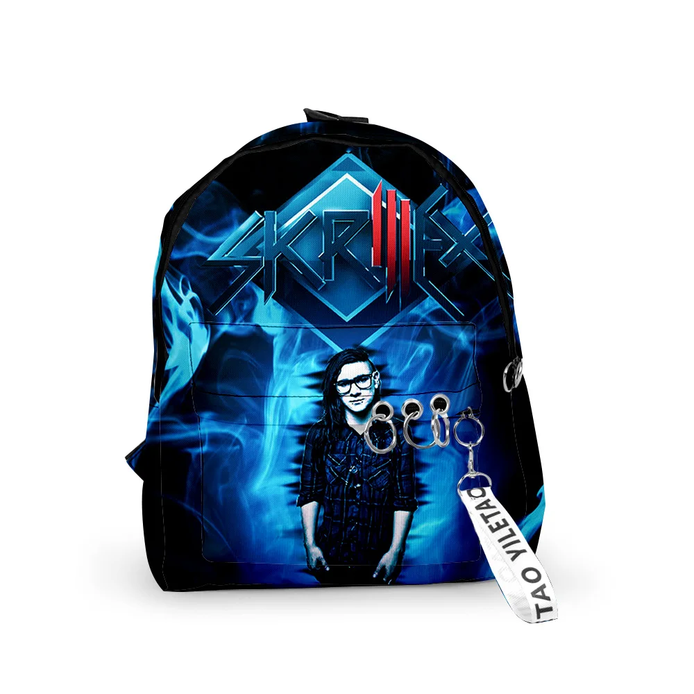 

Skrillex Merch Backpack Schoolbag Travel Bag 2023 Casual Style Harajuku Daypacks Rucksack Unisex Bags