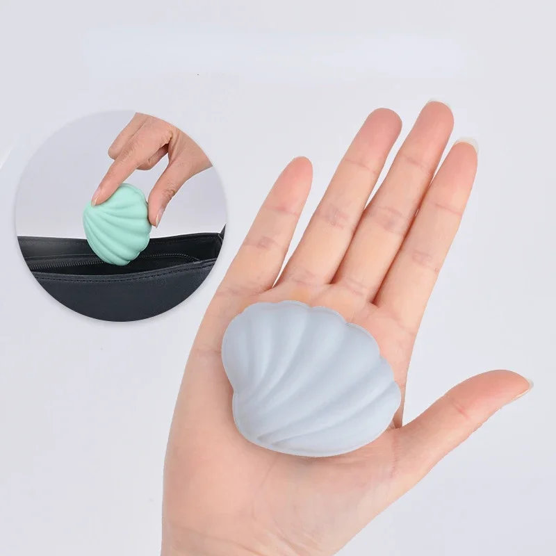 Portable Creative Silicone Shell Storage Box Packaging Box European Simplicity Ring Earring Chewing Gum Jewelry Storage Case