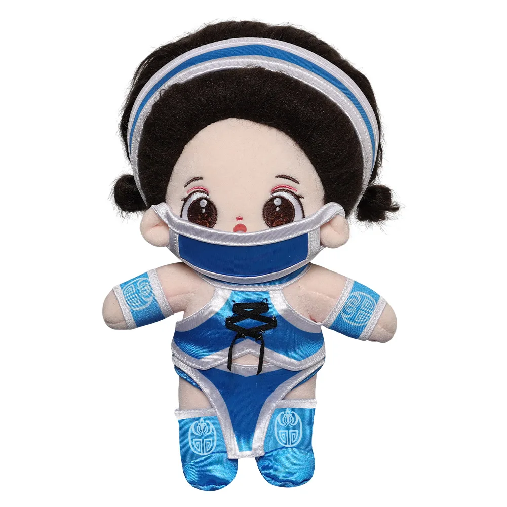 Kitana Cosplay Fantasy Game Mortal Cos Kombat Plush Toys Kitada Cartoon Cute Soft Stuffed Outfits Halloween Chrismas Role Gifts