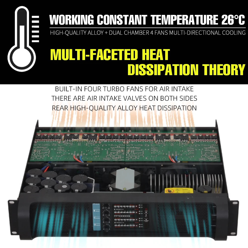 Высокое качество, 4 канала, 4x1350 Вт, класс FP10000q, линейный массив, звуковая система, аудио, профессиональный диско-ди-джей, мощный сценический усилитель