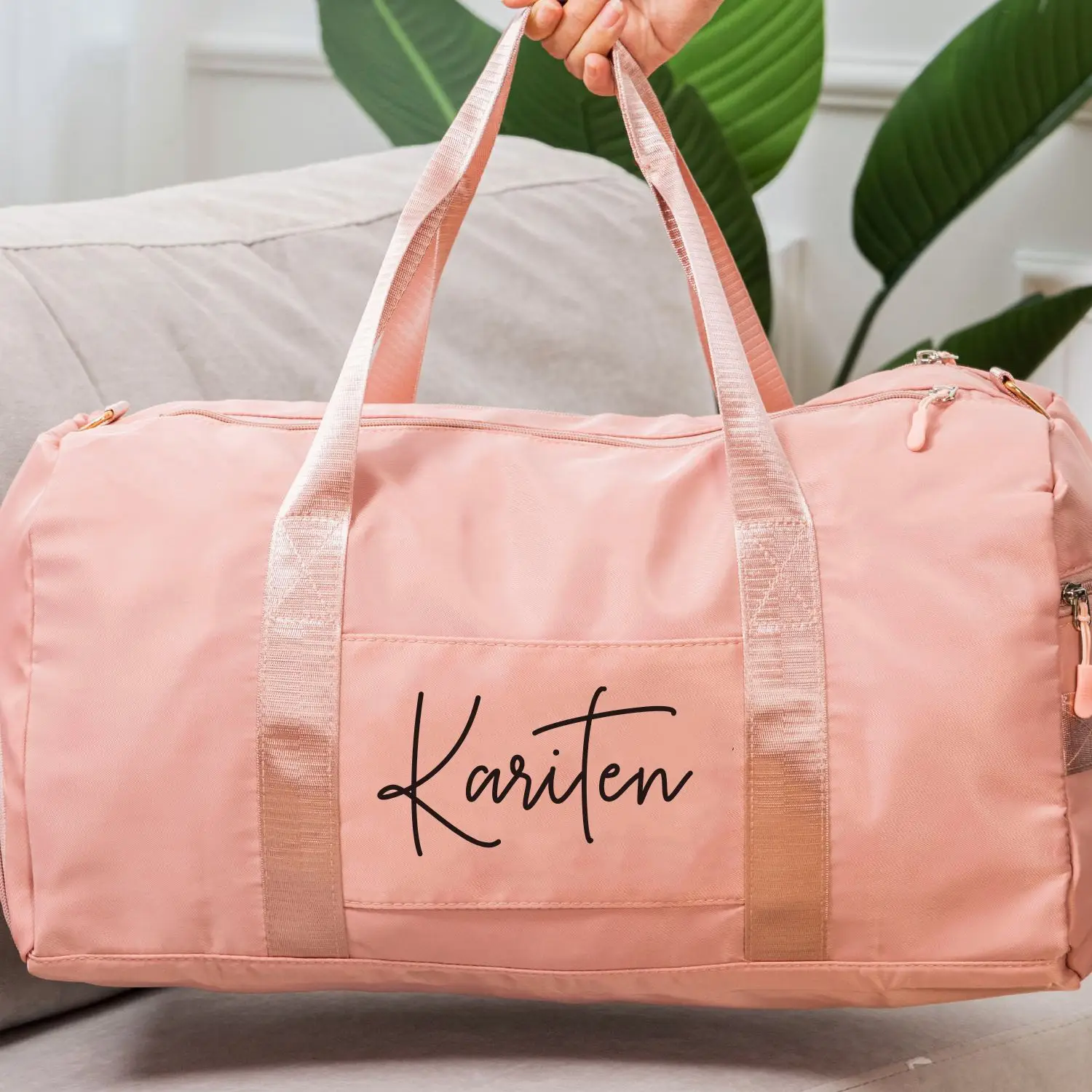 

Personalized Monogrammed Duffle Bag, Custom Sport Travel Bag, Waterproof Shoulder Multifunction Bag for Bridal Shower Gift