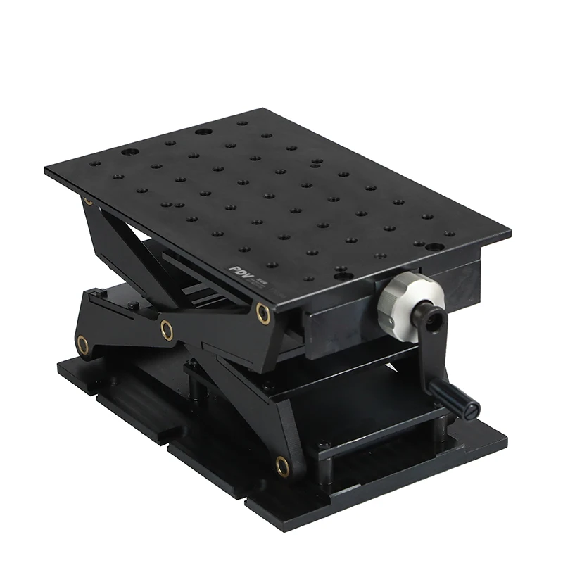 مقبس مختبر يدوي من PT-SD1702M Z-axis ، مرحلة ترجمة عمودية ، تُرفع يدويًا بدقة ، مصعد ، رفع منزلق بصري ، سفر 38 مللي متر