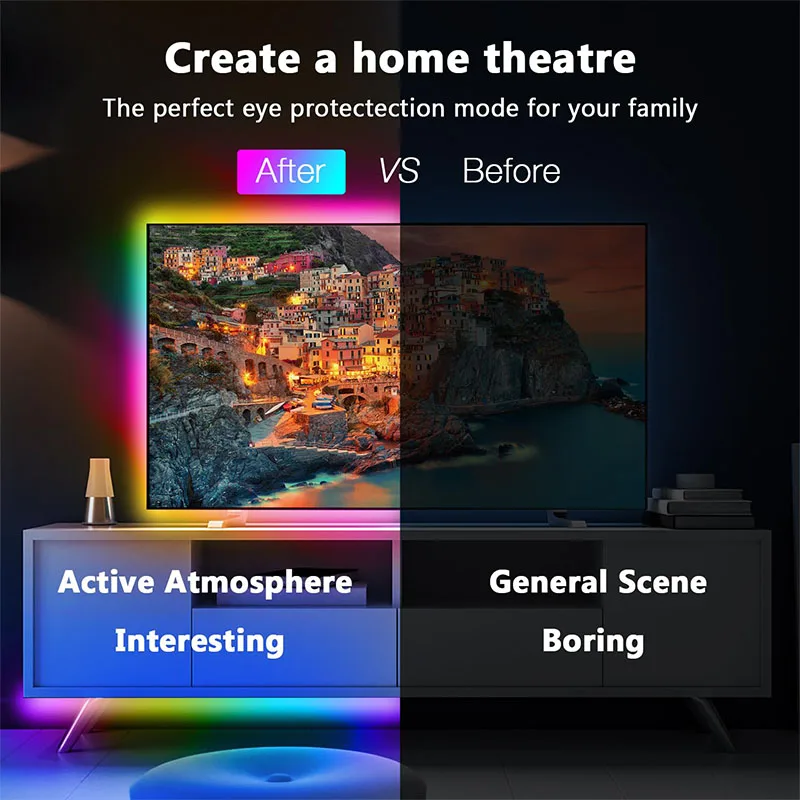 USB 5050 RGB LED Strip Bluetooth APP Control 16M Color Changing Music Sync Light For TV Backlight Gaming Room Home Party Decor