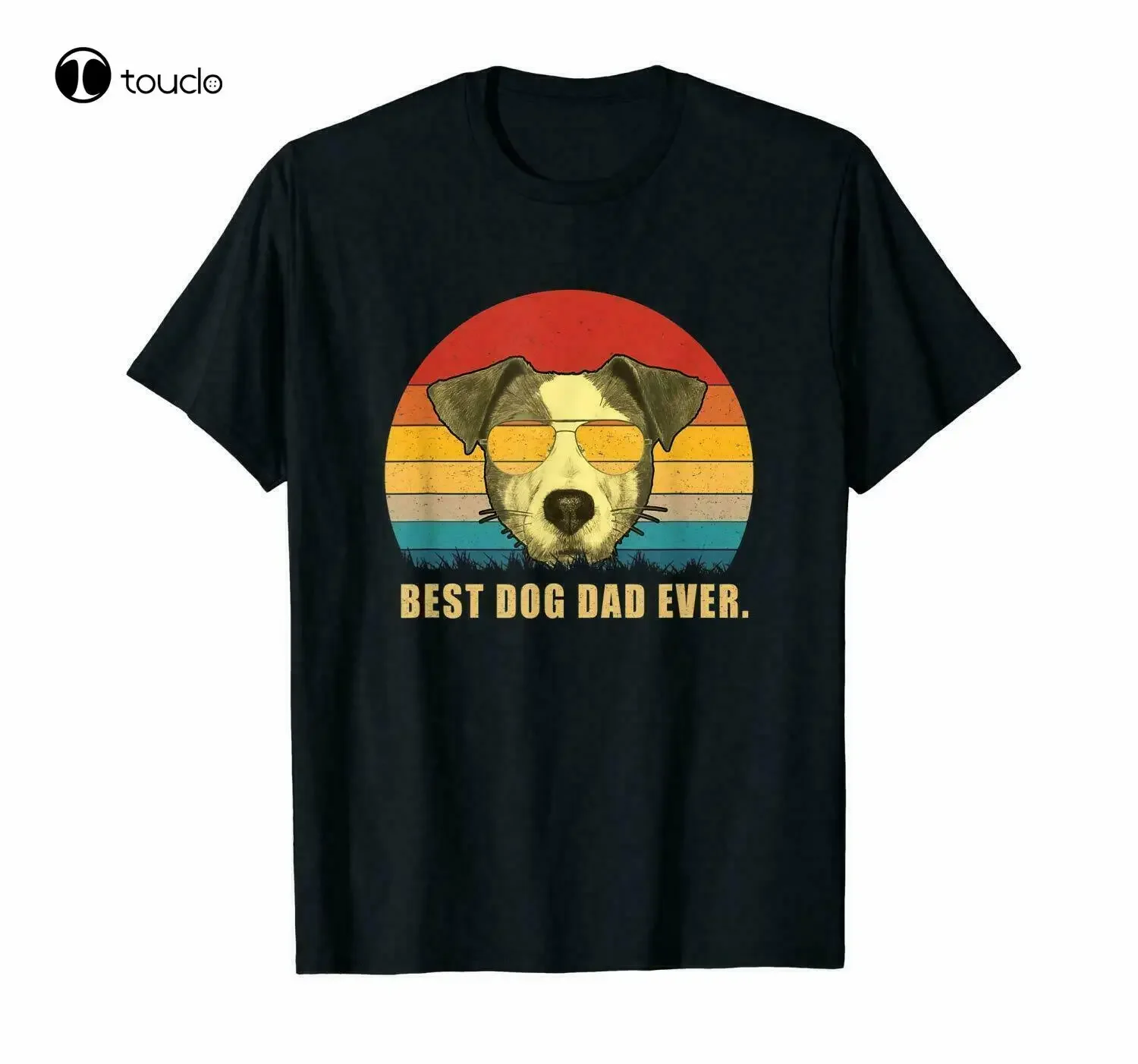 Vintage Best Dog Dad Ever Jack Russell Terrier T-Shirts Gifts Men Trend 2021