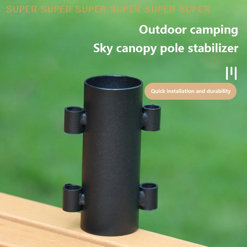 

1Pc Windproof Outdoor Camping Tent Accessories Awning Canopy Pole Fixing Pipe Ground Holder