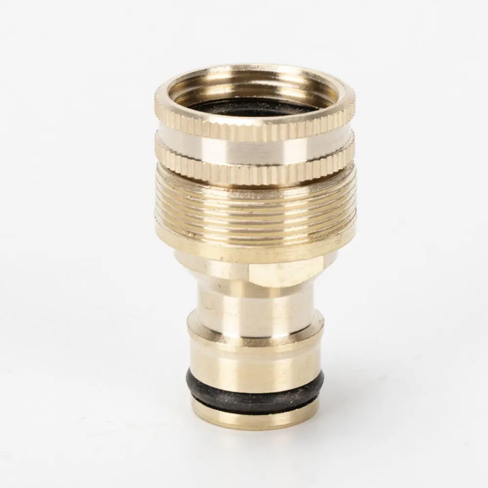 High Quality Brass Hose Quick Connector Threaded Faucet Adapter Water Pipe Fitting For Gardening Irrigation System Tool