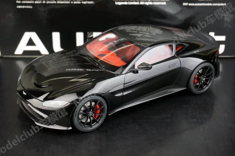 Autoart 1:18 Aston Vantage 2019 Black Simulation Limited Edition All Open Alloy Metal Static Car Model Toy Gift