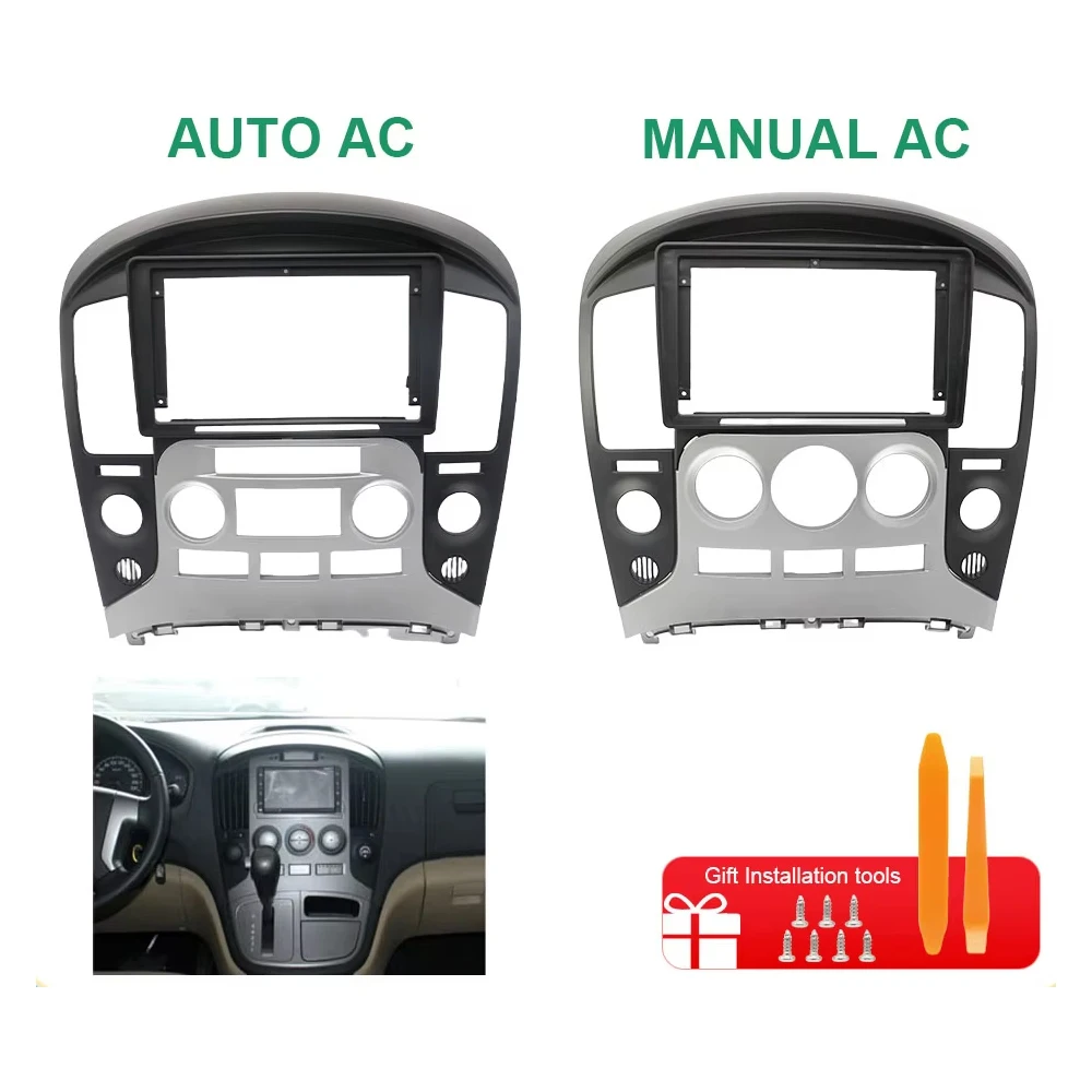 

9 Inch Car Frame Fascia Adapter Decoder for Hyundai Starex / Staria / H1 2007-2015 | Android Radio Dash Fitting Panel Kit