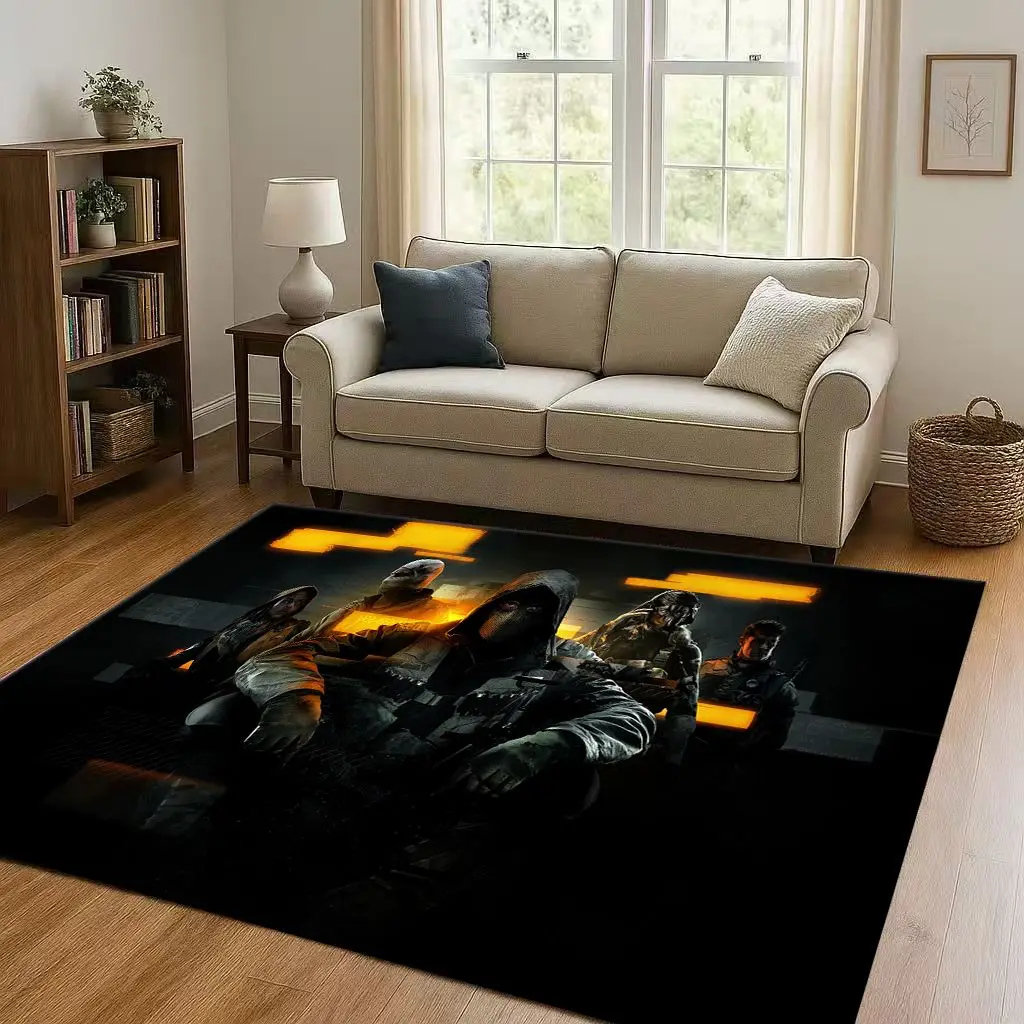 Classico gioco di pistola Call of Duty COD Ghost Simon Soggiorno Tappeto antiscivolo per camera da letto Sala giochi Divano, Zerbino per decorazioni per la casa