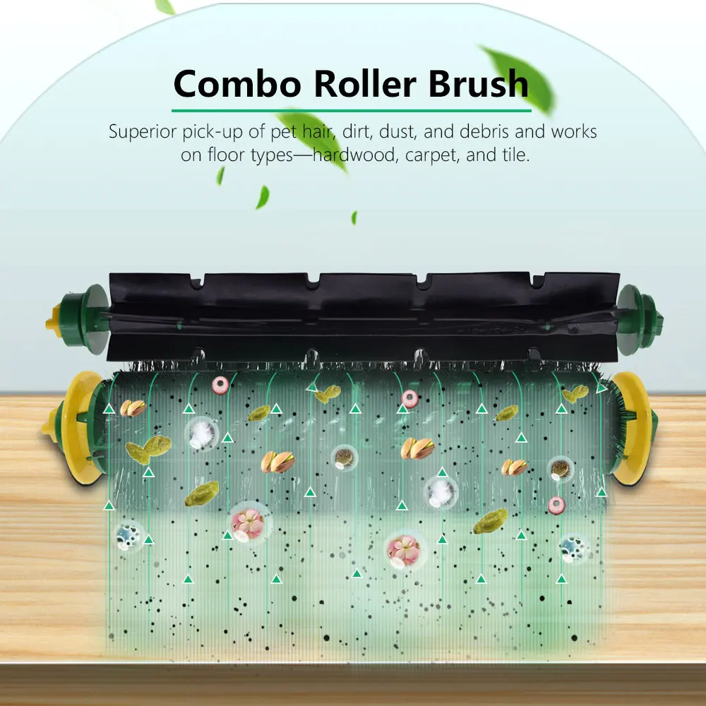 Filter Roller Main Side Brush Compatible with iRobot Roomba 500 Series 555 560 561 562 563 570 581 Vacuum Cleaner Accessories