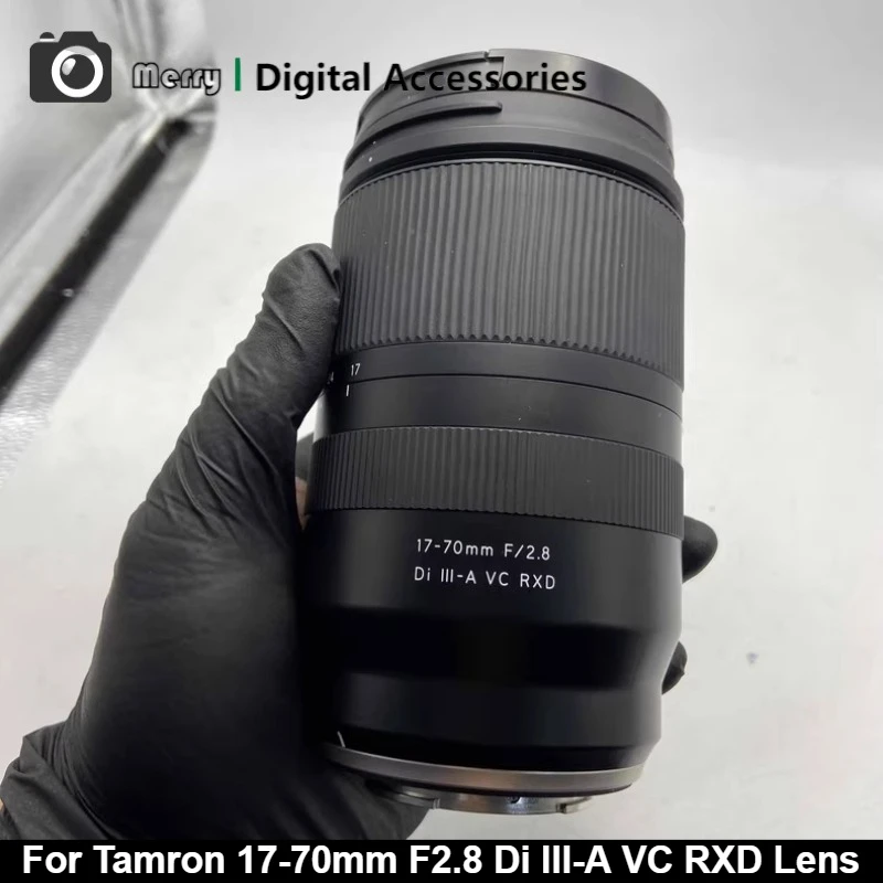 

95% новый оригинальный широкоугольный зум-объектив для беззеркальной камеры Tamron 17-70 мм F2.8 Di III-A VC RXD APS-C для Sony с креплением Fuji