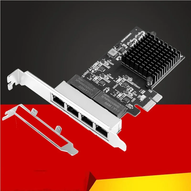 PCI Express Quad Gigabit Ethernet Netwerkadapter 10/100/1000Mb Netwerkkaart 1000Mbps PCIE X1 RTL8111H Chips RJ45 Lan NIC voor PC