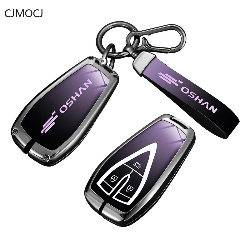

Premium Zinc Alloy Key Cover Case for Oshan X5/X7 Plus/Changan Z6/X5 Plus/Z6 IDD - Protective Key Fob Shell Key Bag Chain