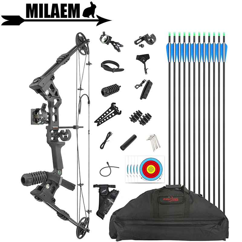 

Archery Dragon X8 Compound Bow 20-70lbs Adjustable IBO 320FPS Alloy Bow Riser Target Shooting Hunting Accessories