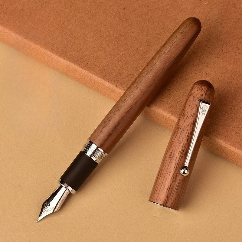 jinhao-adult-calligraphy-works-specifically-designed-for-practicing-calligraphy-wooden-ink-pen-spiral-cap-and-hand-polished-nib