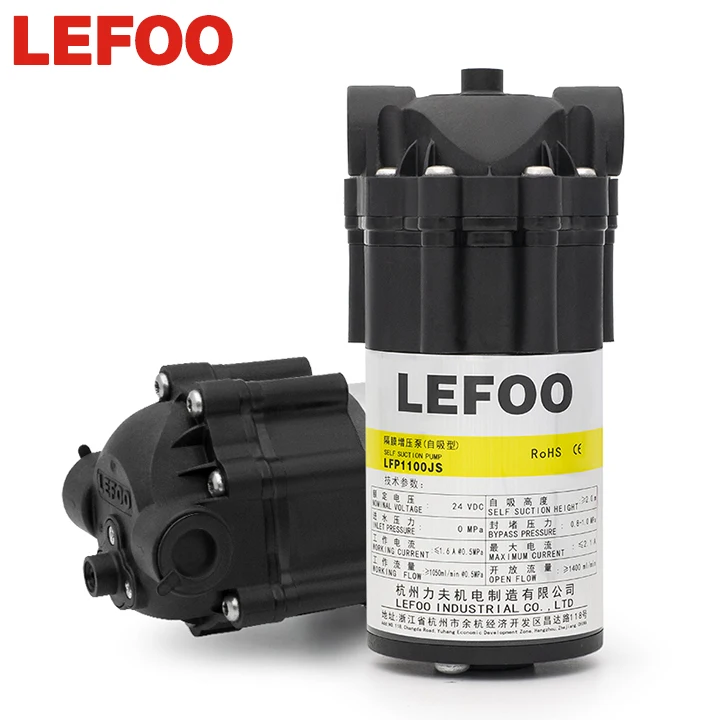 

LEFOO Guaranteed Quality Mini Water RO Pump 100 GPD Small Size Self Priming pump Diaphragm Booster Pump