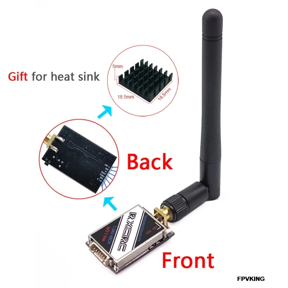 5.8GHz 1W 5.8G 48CH 100/200/400/1000mW FPV Transmitter Support OSD/Pitmode/Smartaudio  For Long Range RC Airplane FPV Drone