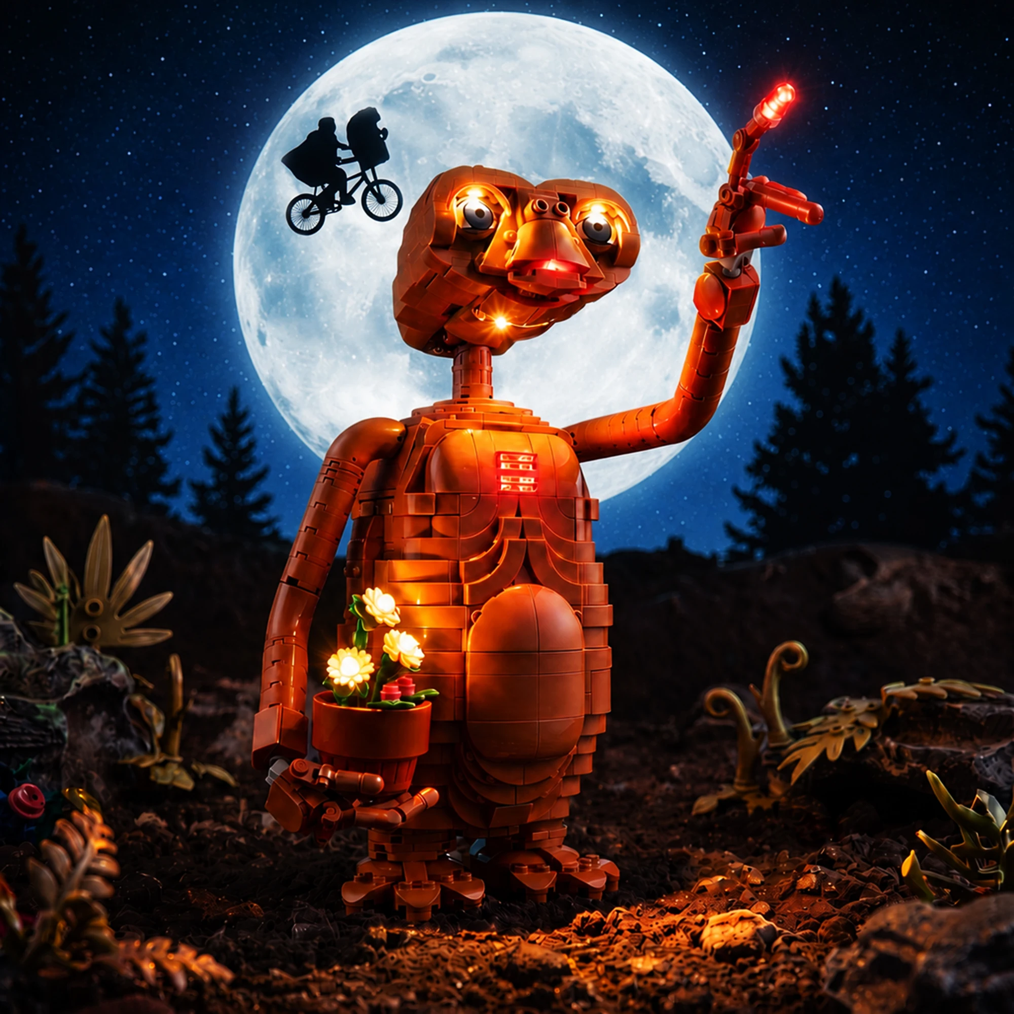 Kyglaring LED-Licht-Set geeignet für Lego E.T. Die außerirdischen Bausteine 21370