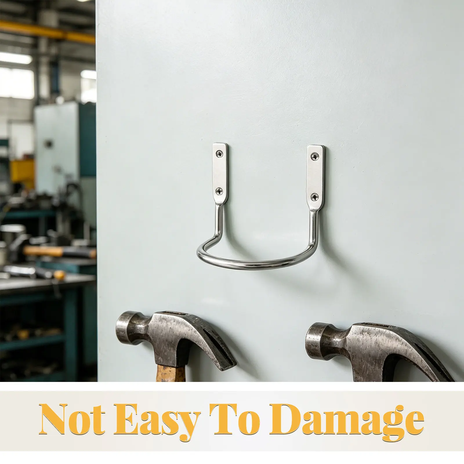 5Pcs Hammer Wall Hanger Metal T Shaped Tool Holder Heavy Duty Garage Garden Wall Hooks Workbench Organizer Storage Rack