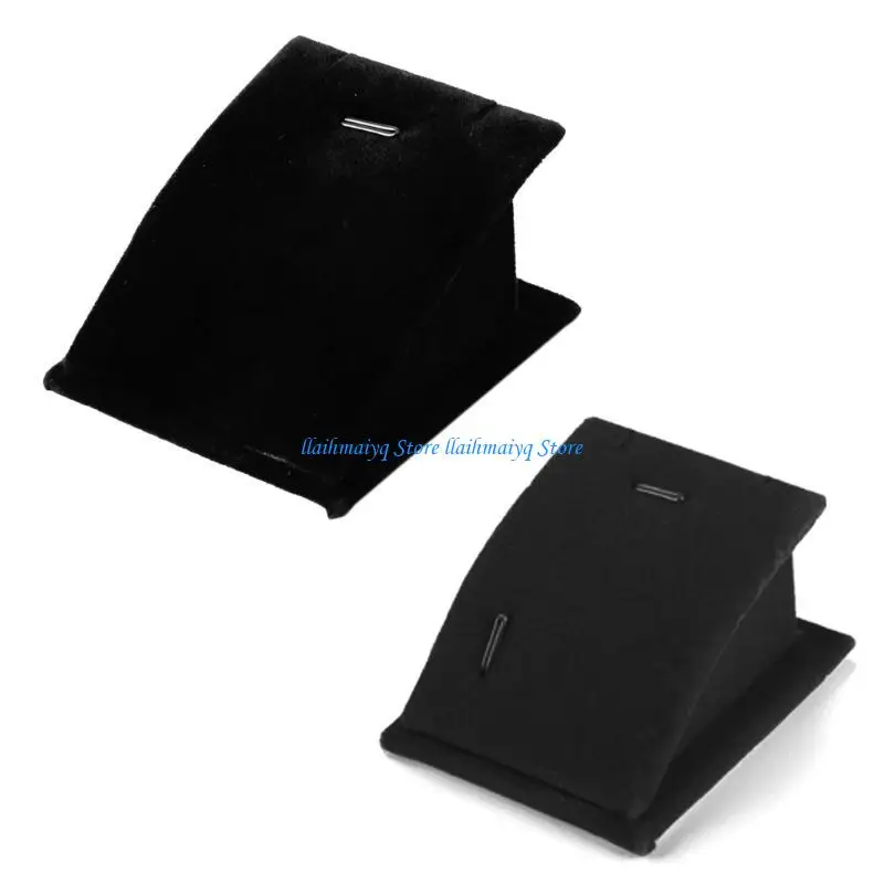 

573B Бархатный органайзер для сережек Держатель для дисплея Ожерелье Стеллаж для выставки товаров Подвеска