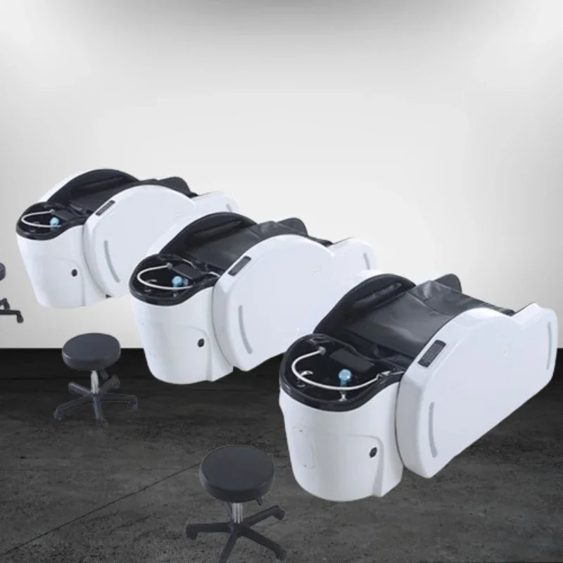 Seats Single Sleeping Headspa Massage Interior Chair Shampoo Backwash Units Reclining Salon Spa Hair Shampoostol Hoop Wash