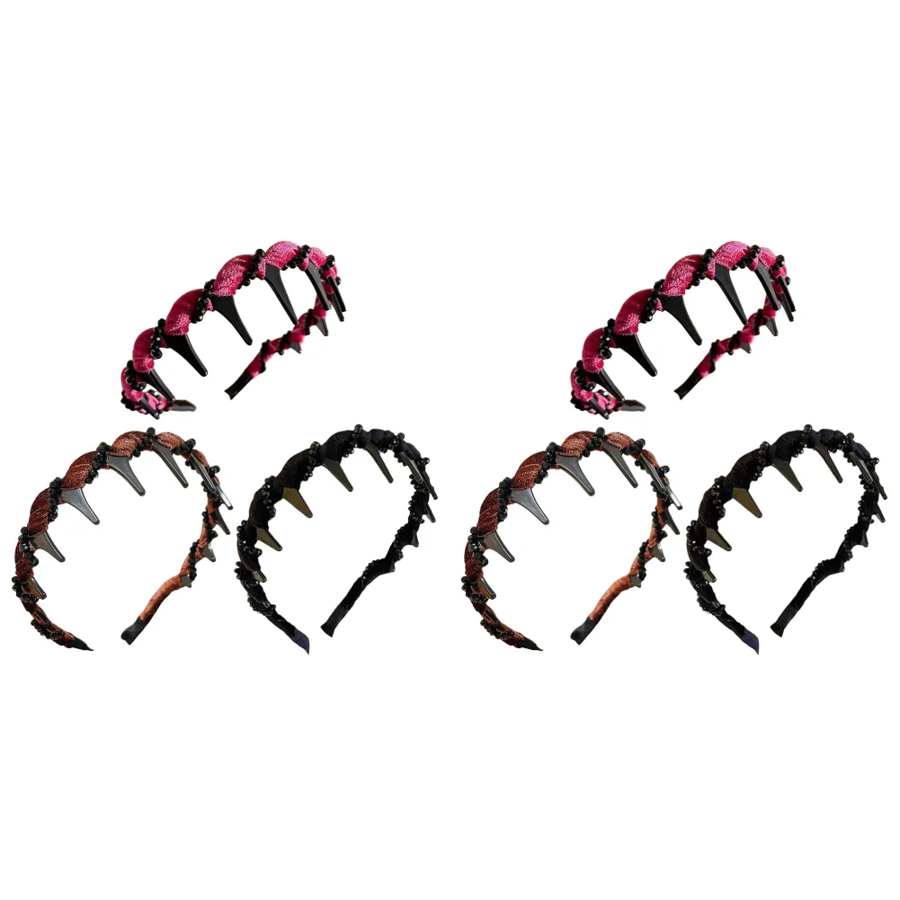 

3Pcs Vintage Headband Hairband Decorative Hair Band for Women (Rhinestone)