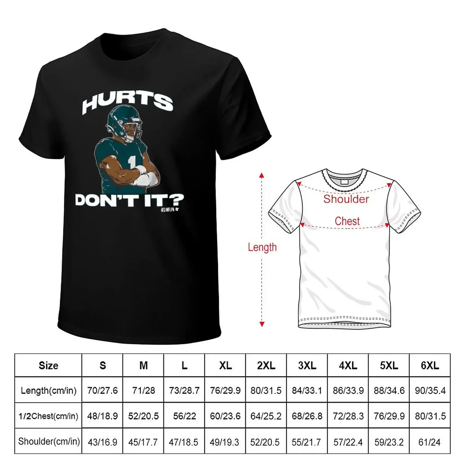 jalen hurts T-Shirt blanks cotton graphic tees man clothes mens graphic t-shirts pack