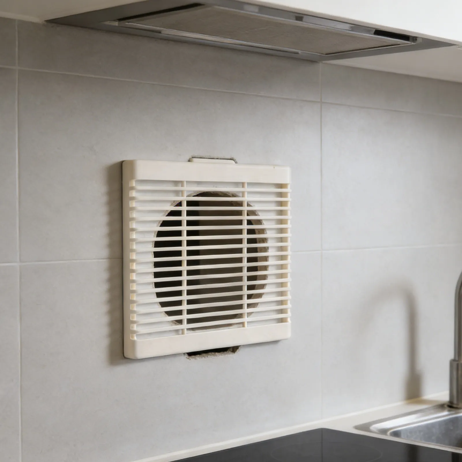 

Square 9x9 Inch Exhaust Fan Cover Replacement for Kitchen Range Hood Bathroom Ceiling Wall Ventilation Systems Modern Grille