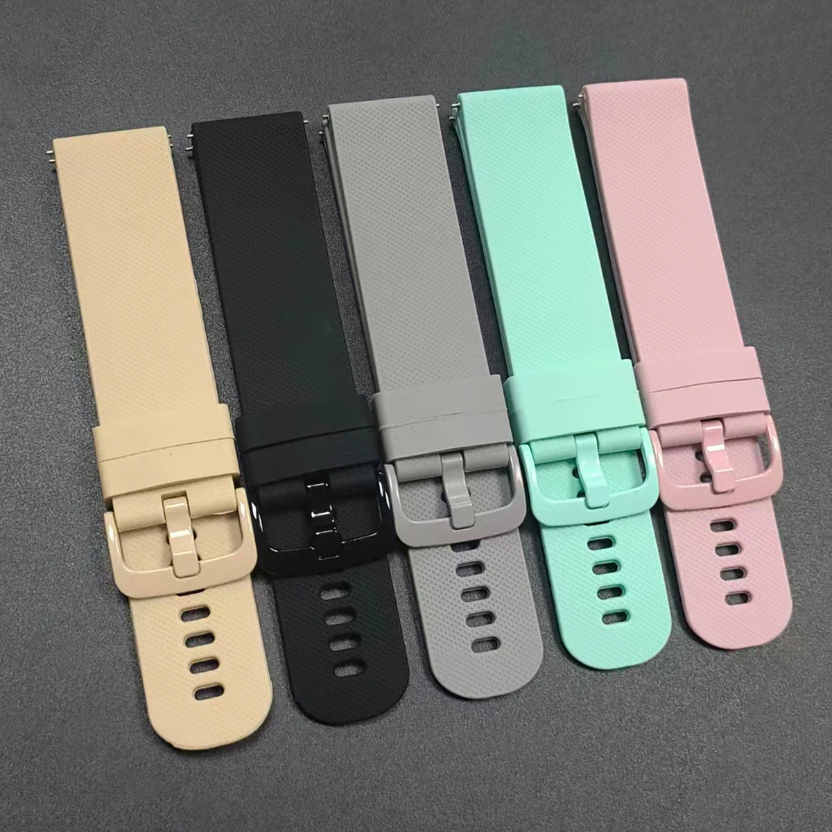 Pulseira de Silicone 22mm para Xiaomi Watch 5 S4 S1 Pro/Mi Watch 2 Pro Color 2 S3 S2 e Huawei Watch GT 6 5 4 3