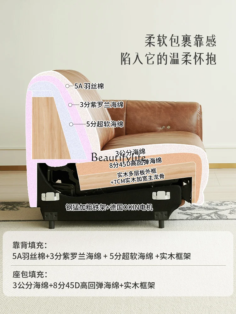 1 ** وظيفة كهربائية من جلد الشمع الزيتي الفرنسي متوسطة الطراز القديم بدون جدار أريكة جلدية خضراء بالكامل