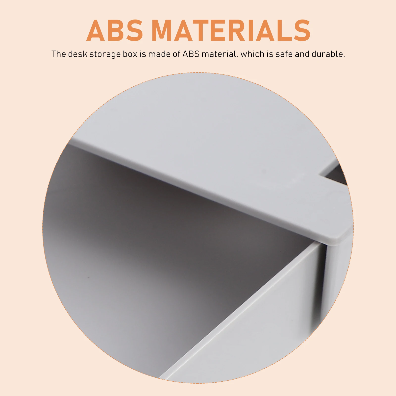 2Pcs Desk Bottom Storage Box Hidden Drawer ganizer for Stationery Suitable Kitchen Bathroom Study Classroom ABS Material Sturdy