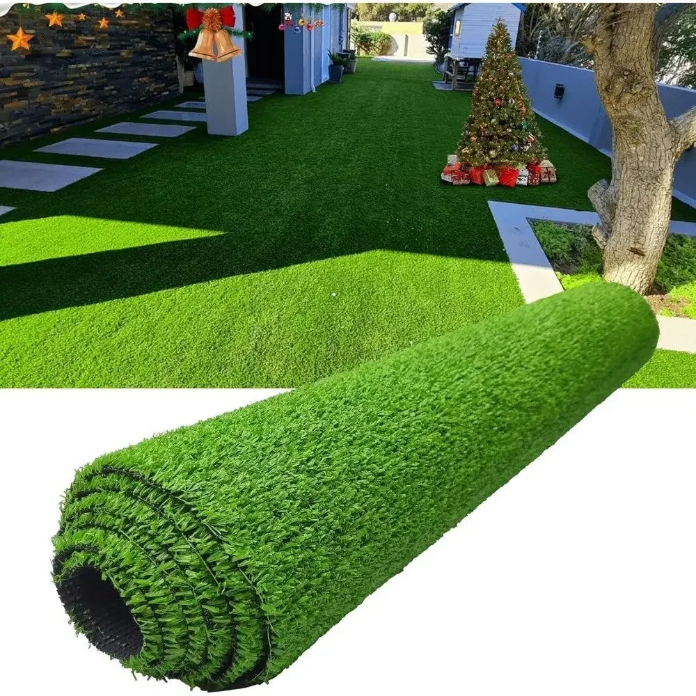 

1PC- 3FTx33FT Artificial turf synthetic mat, artificial turf indoor background wall Christmas party decoration