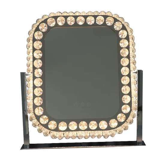 360 Degree Rotating Crystal Light Emitting Diode Makeup Light Advanced Light Emitting Diode Mirror