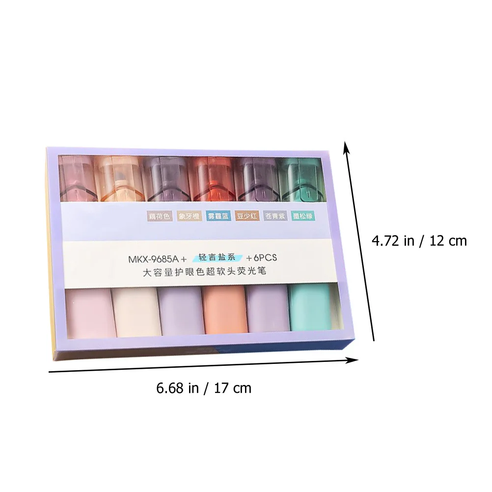 12 قطعة مجموعات هيغليغتر ألوان نابضة بالحياة حبر مانع للتسرب خفيف الوزن تصميم مدمج للطلاب المعلمين كاتب مشاريع فنية ذاتية الصنع