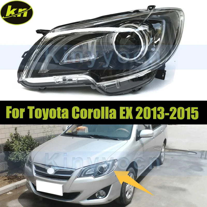 

Передний бампер автомобиля, фара для Toyota Corolla EX 2013 2014 2015, фара, фара