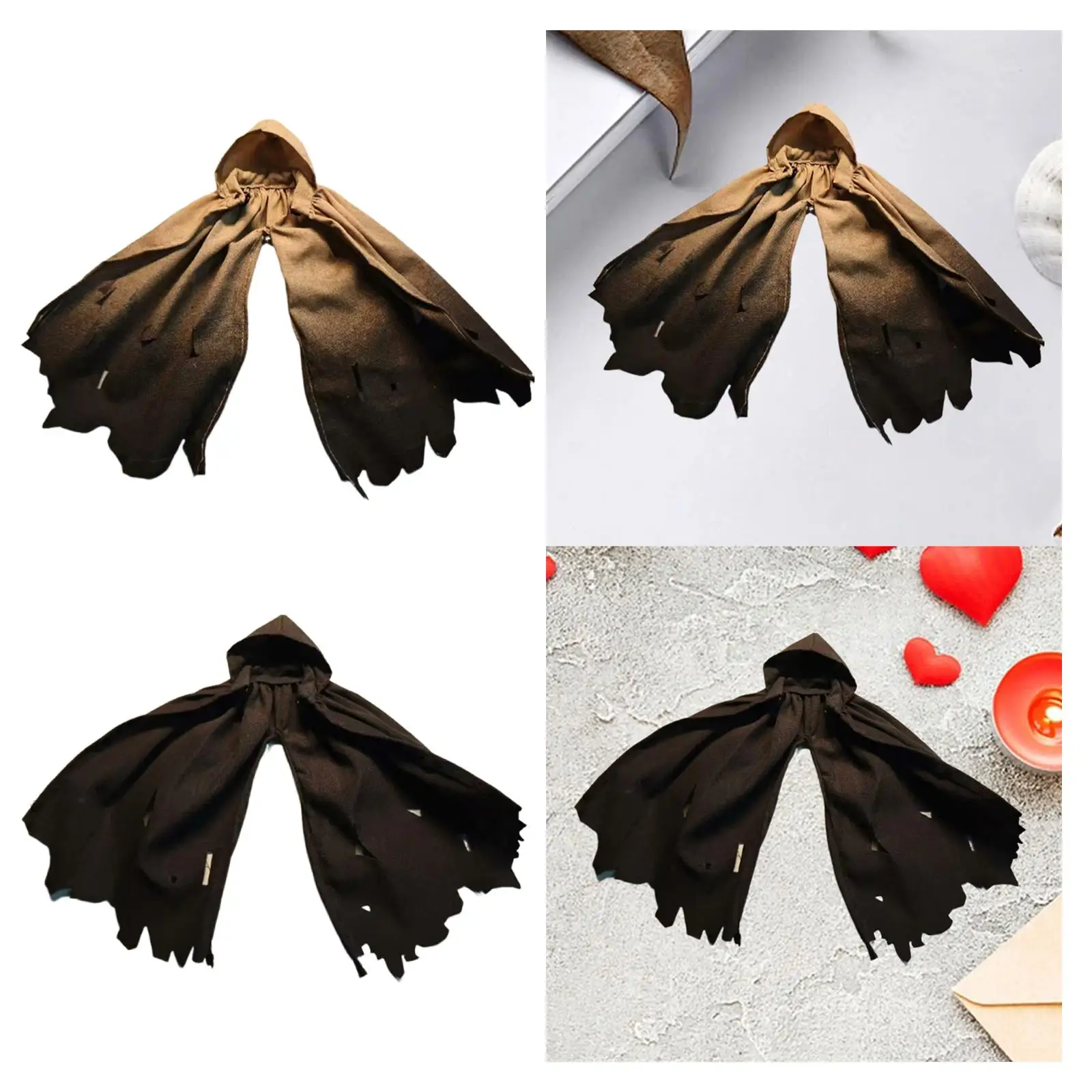 1:12 Scale Action Figure Clothes Cape Unisex Trendy Dress up Mini Fashion Fabric Doll Costume Miniature Clothing for 6"