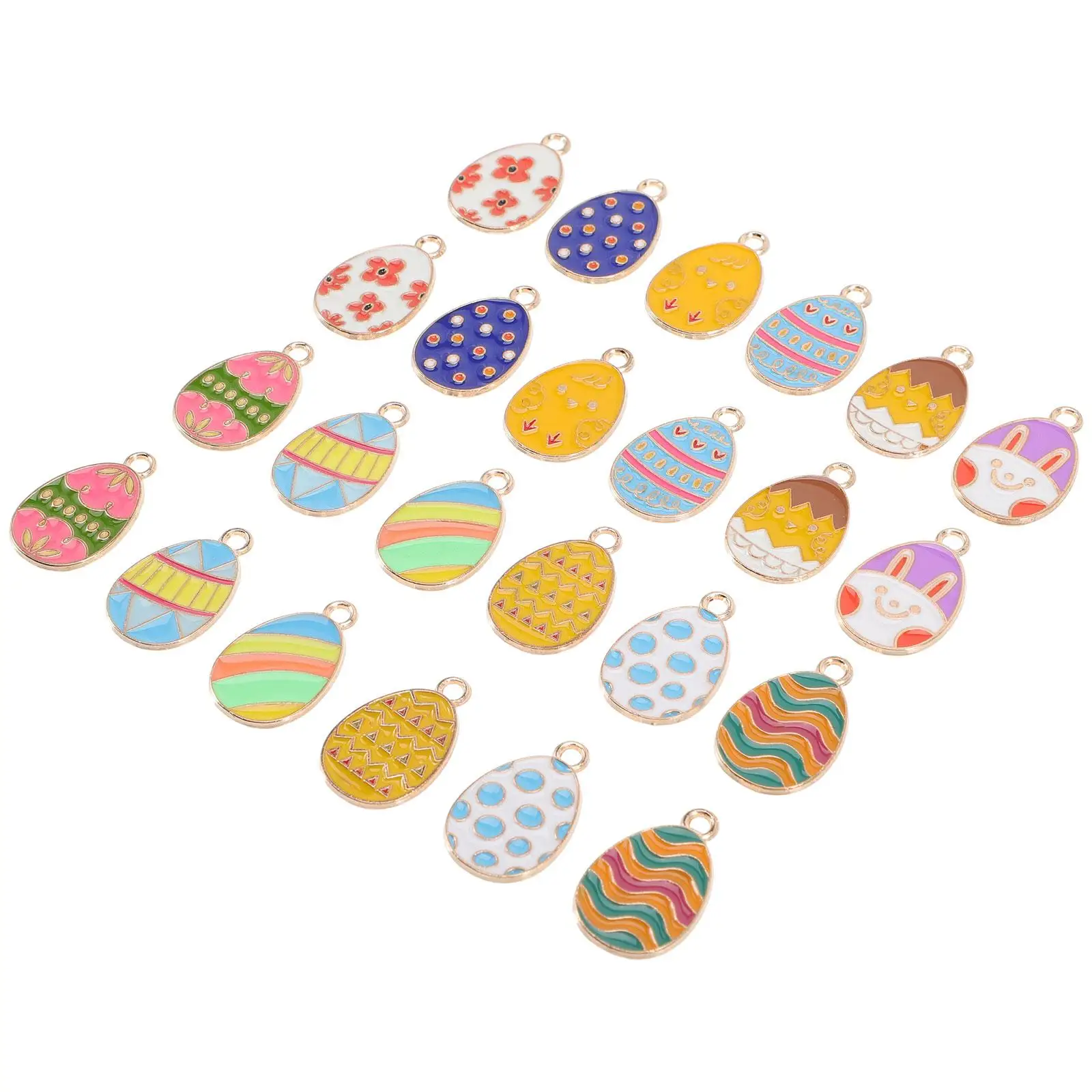 

Easter Egg Pendant Rabbit Charms DIY Jewelry Decoration Lovely Pendant Bracelet Hanging Ornament Chicken Egg Alloy Charms Craft