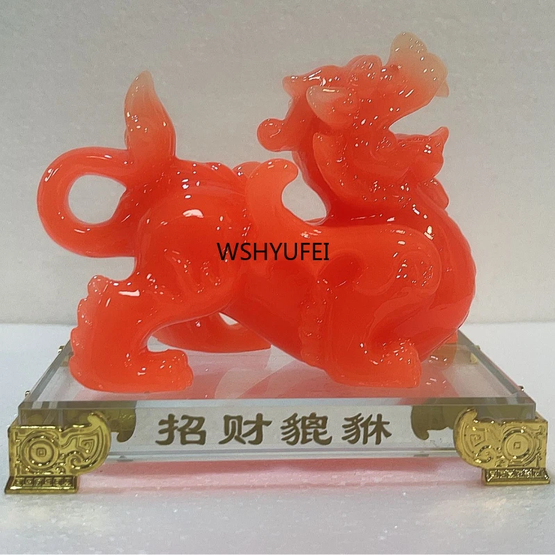 Chinese Lucky Money Pixiu Resin Ornaments Crafts Home Office Desktop Decor Living Room Wine Cabinet Decorations Opening Gifts