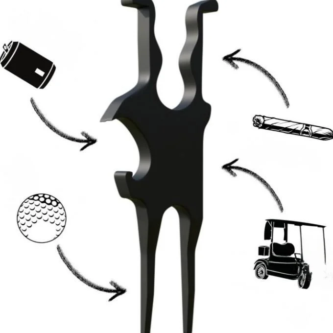 gimme-ゴルフツール-アウトドア-多機能-シガーホルダー-芝生修理-ゴルフ用品バッグ-スポーツ-フィットネス-ファン用品